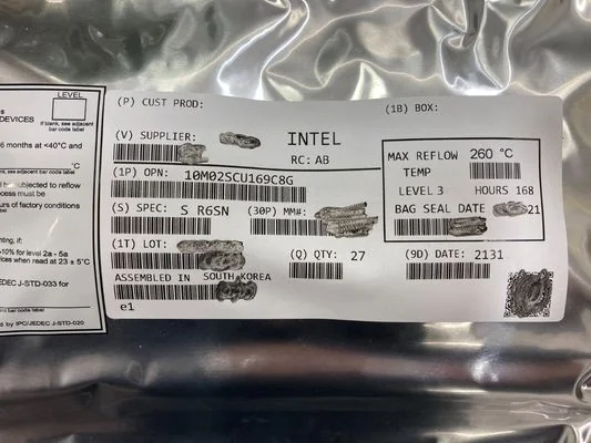 IC Chip with Label — Source reference photograph